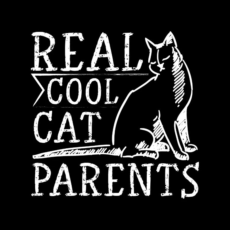 Maman chat et papa chat, vrais parents de chats cool