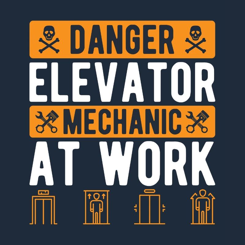 Funny Elevator Inspector Danger Elevator Mechanic