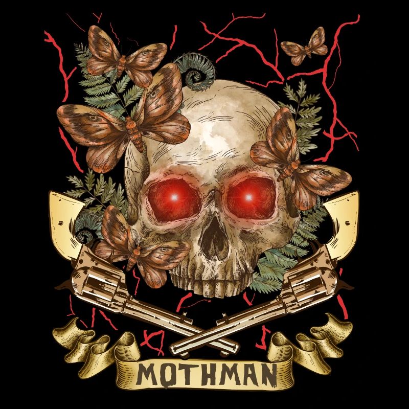 Mothman, Mothman, Crâne, Pistolets Crâne