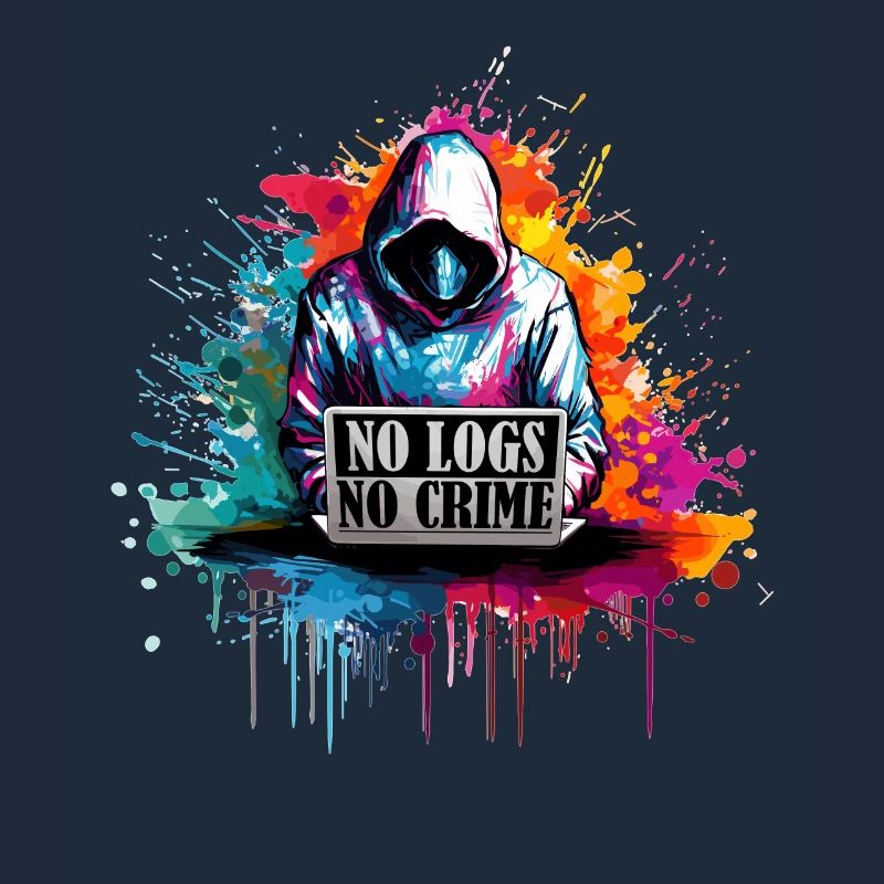 Ethical Hacker's Code: No Logs, No Crime Visual