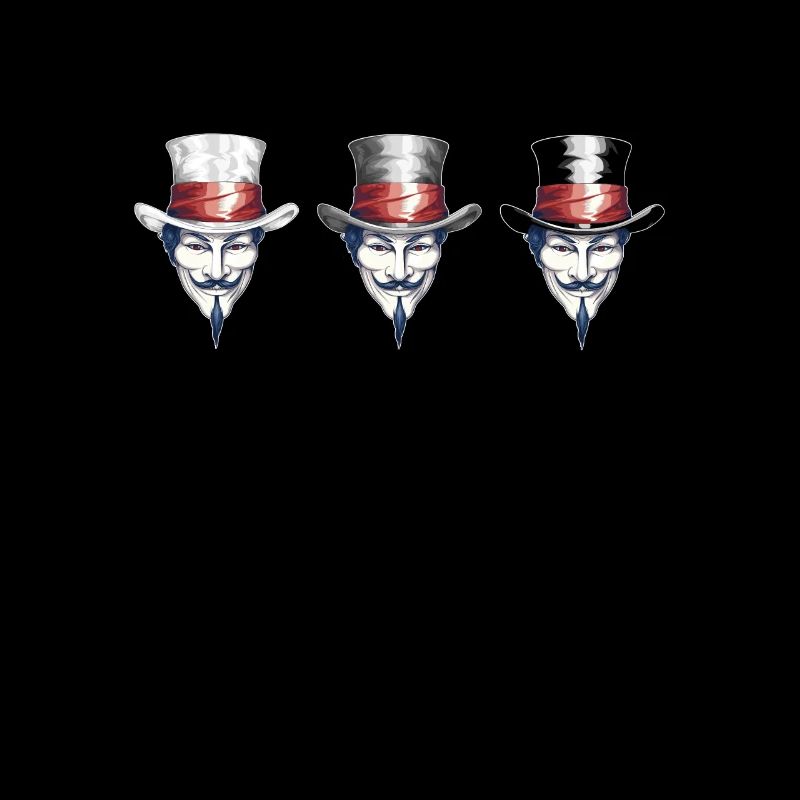 V Mask Wields Triple-Hat Power: White, Gray, Black