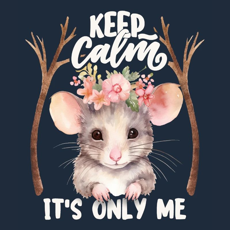 Funny saying with cute mouse, mouse