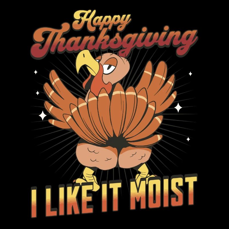 Joyeux Thanksgiving - J’aime la dinde drôle moelleuse