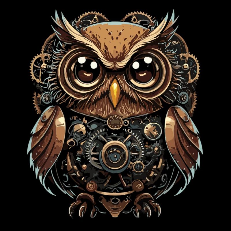 Intriguing Steampunk Owl: Unique Design
