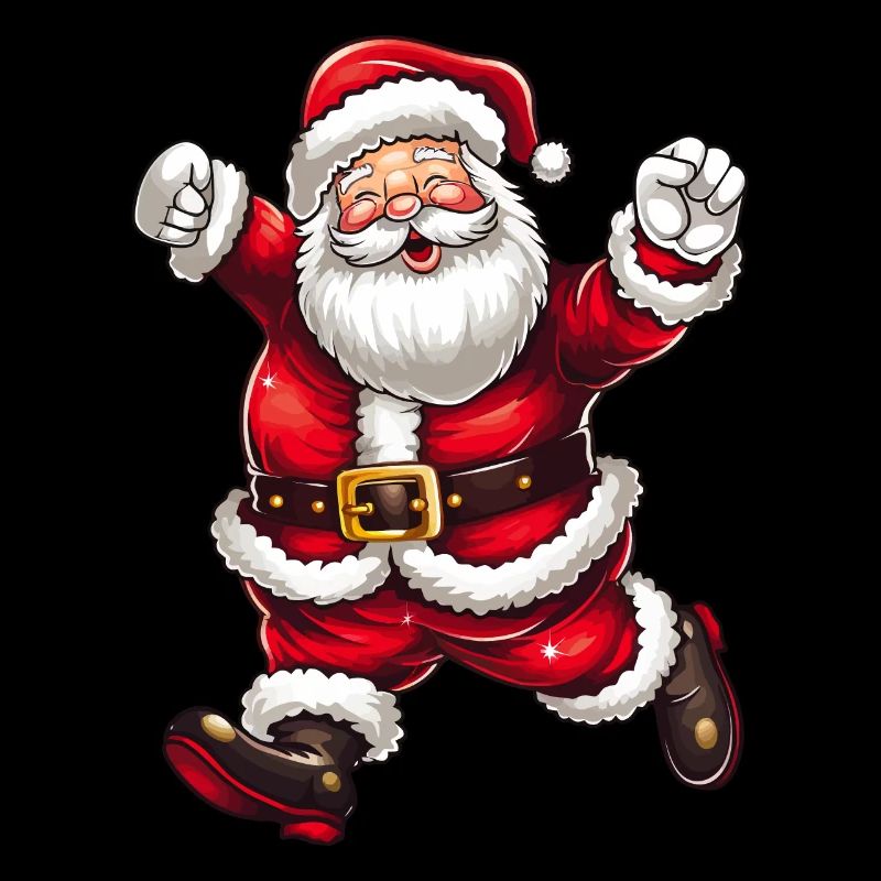 Christmas Santa Claus with hat and beard