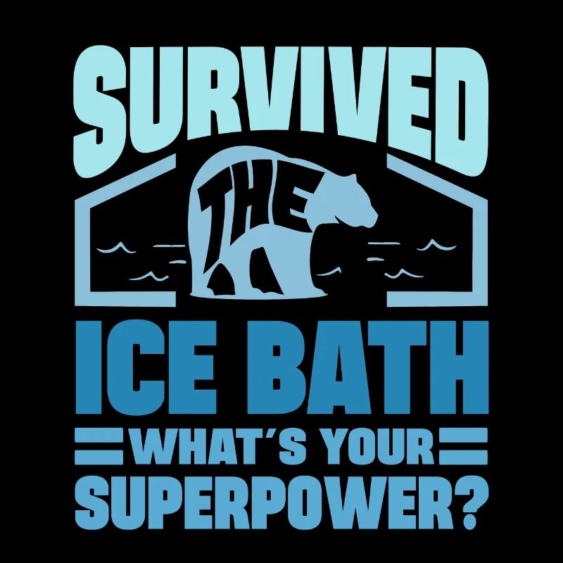 Ice Swimming Survived Ice Bath Superpower Ice Gift