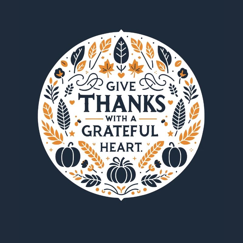 Danken Sie mit dankbarem Herzen