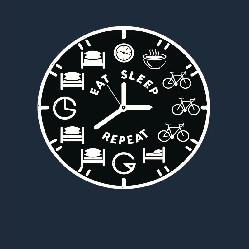 Manger Dormir Vélo de route Répéter le cyclisme