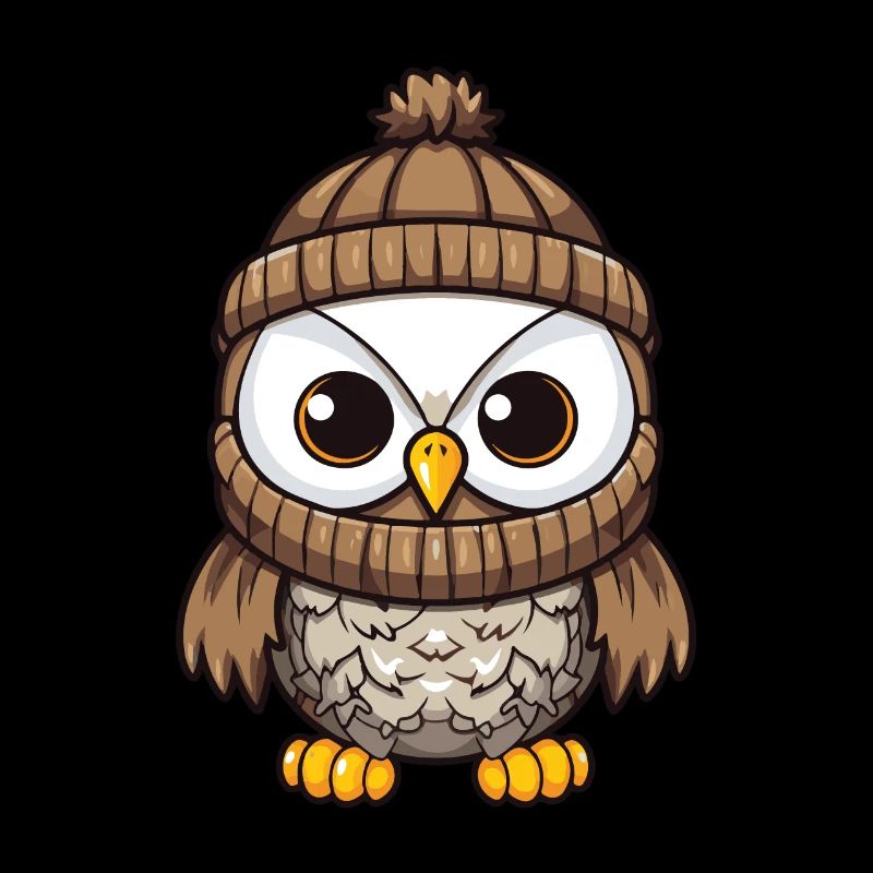 Eule Comic Winter Cozy