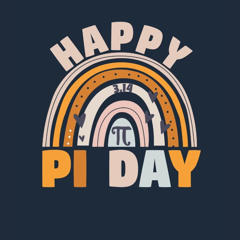 BOHO Rainbow Happy Pi Day 3.14 Math Geek Teach