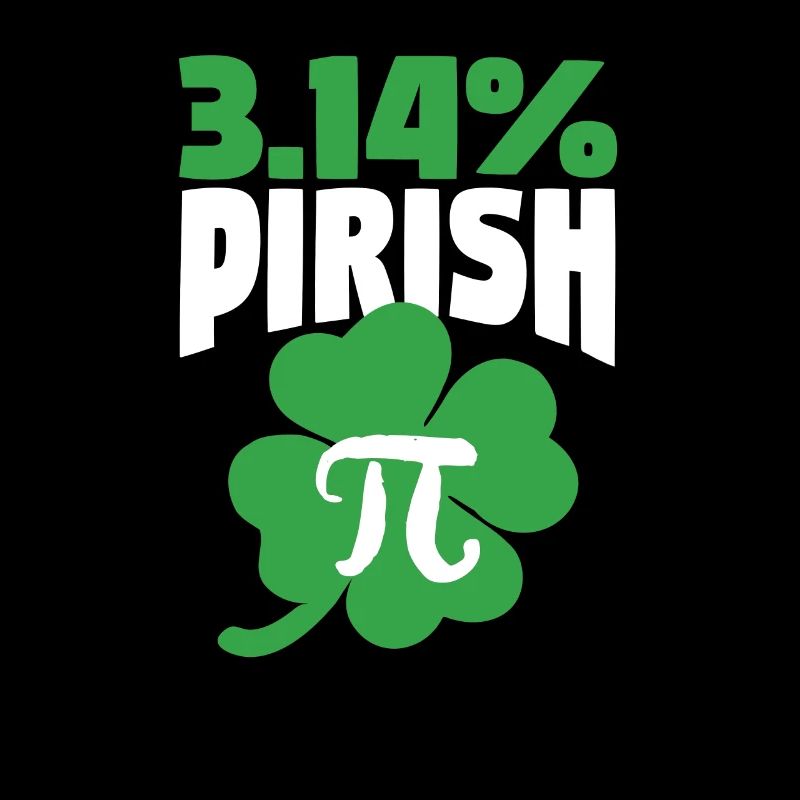 3.14% Pirish Funny St. Patrick's Math Geek Pi Day