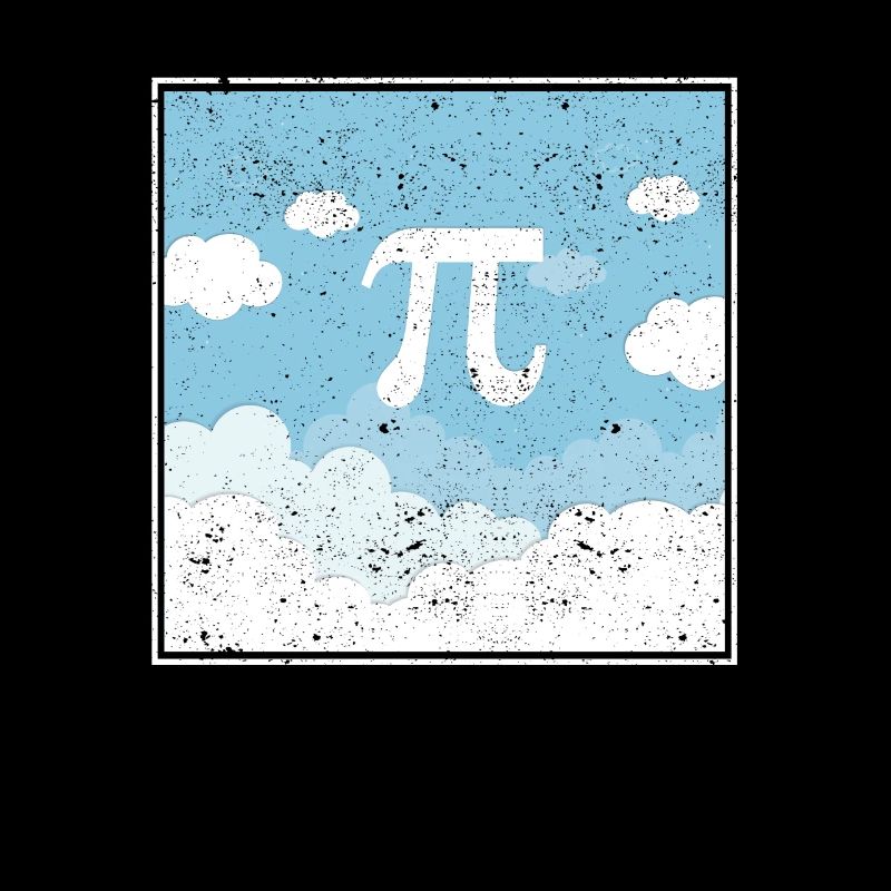 Pi Day Symbol In The Sky Clouds Funny Math