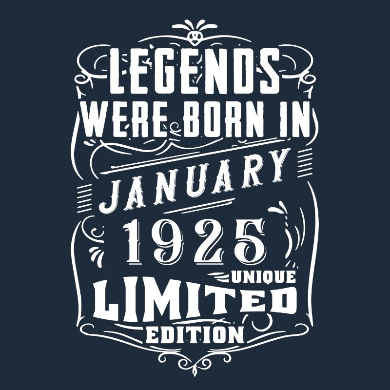 Anniversaire Janvier 1925 Année Edition Limitée