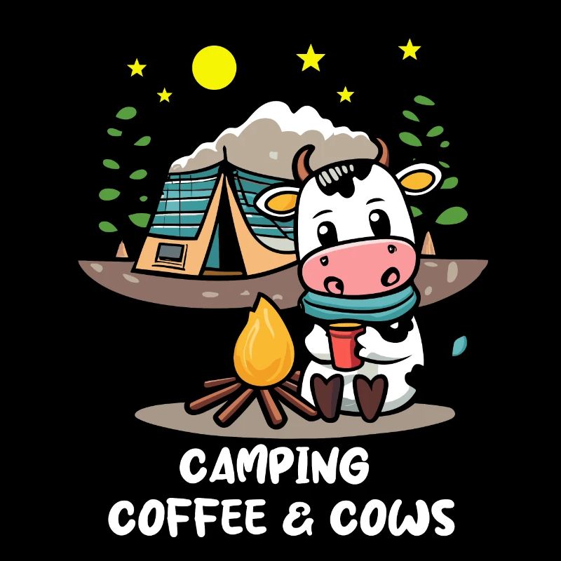 Camping Café Vaches Vie à la campagne Week-end de vacances