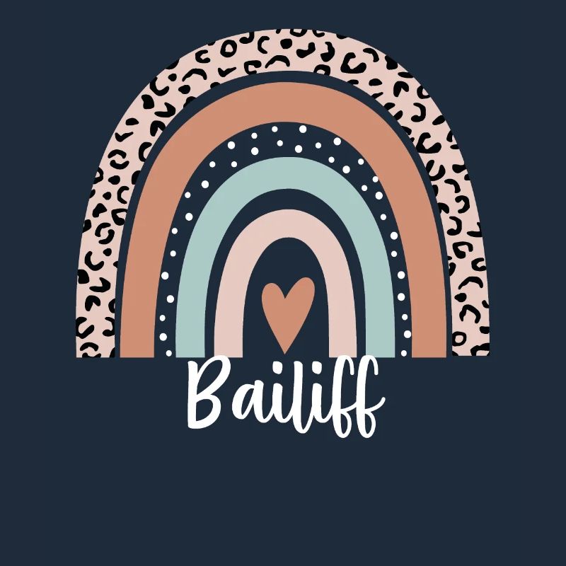 Bailiff Rainbow Leopard Funny Bailiff Appreciation
