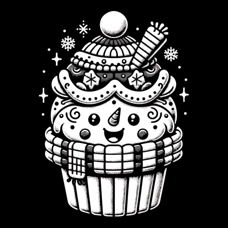Süße Winterfreude: Schneemann Cupcake