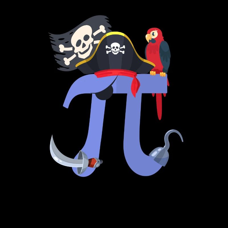Pi Day Pirate Parrot Math Geek Halloween Animal