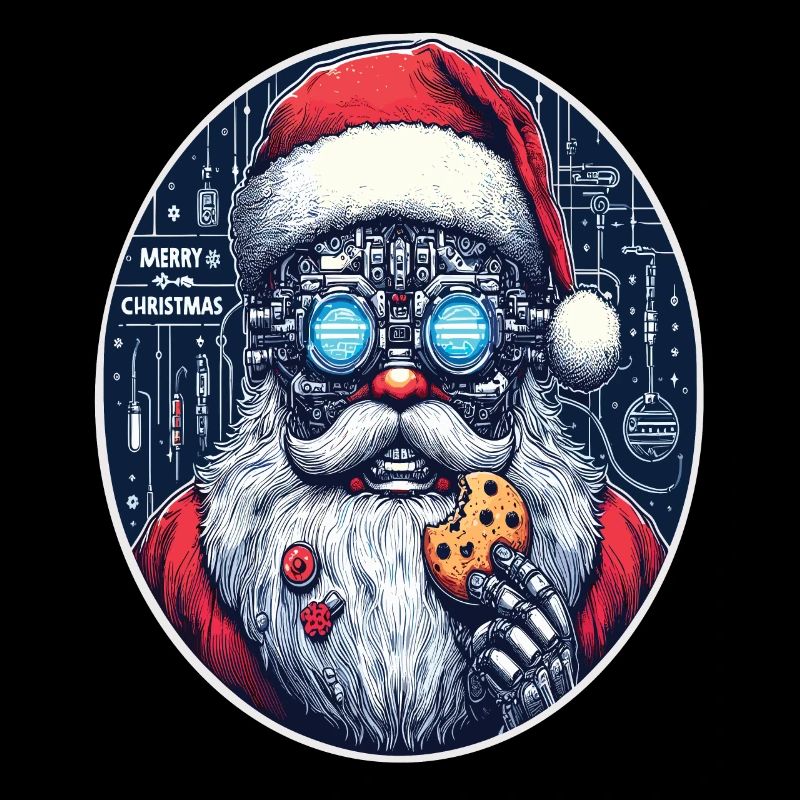 Weihnachtsmann Cyberpunk