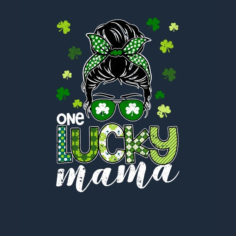 Une maman heureuse Trèfles de la Saint-Patrick