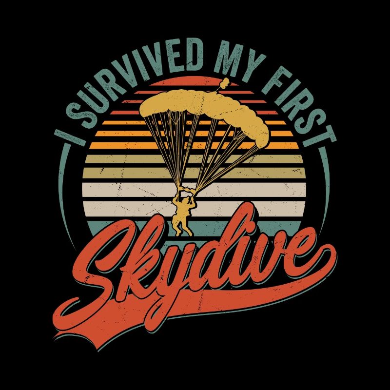 I Survived My First Skydive Parachute Skydiver