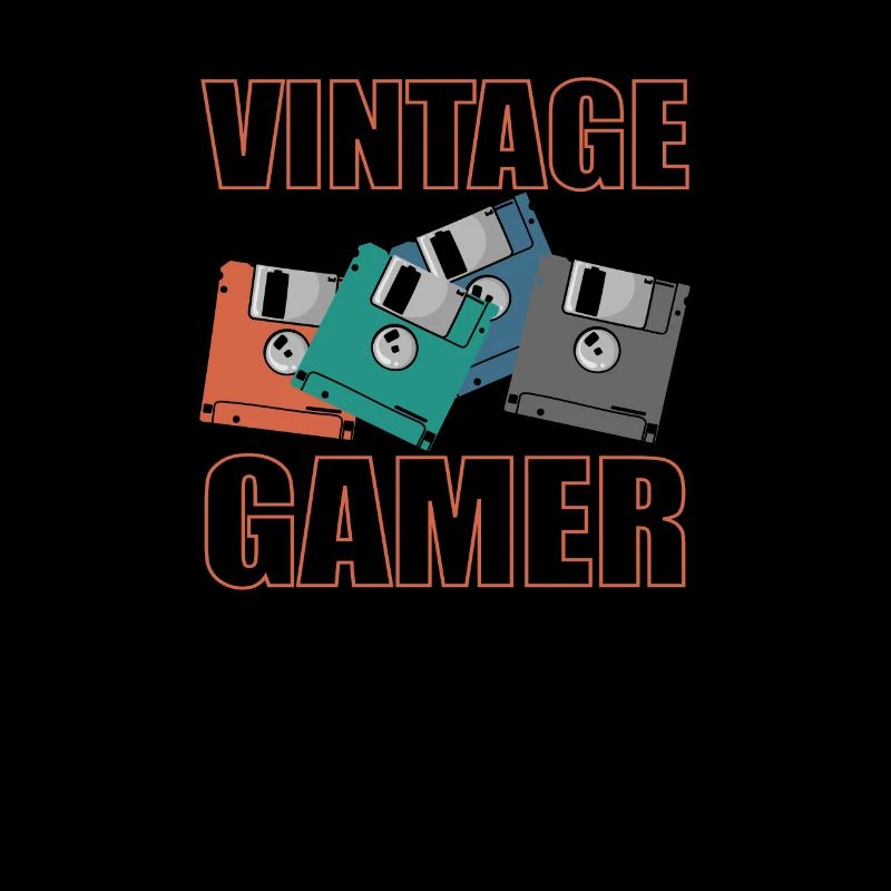 Vintage Gamer Floppy Disk Retro Memory Module