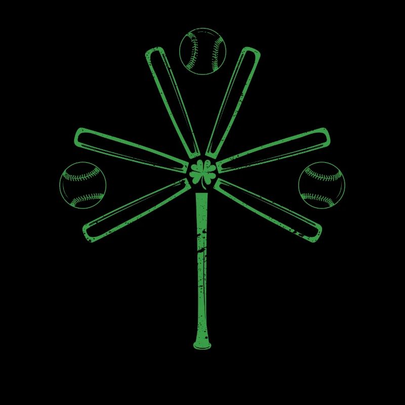 Funny Baseball Bat Shamrock Shamrock