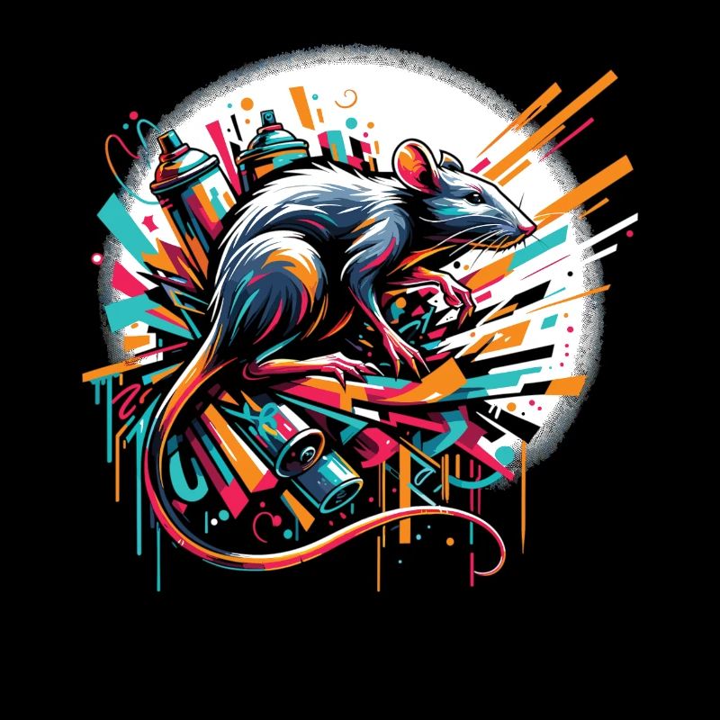 Rat d’art de rue : dynamique du graffiti