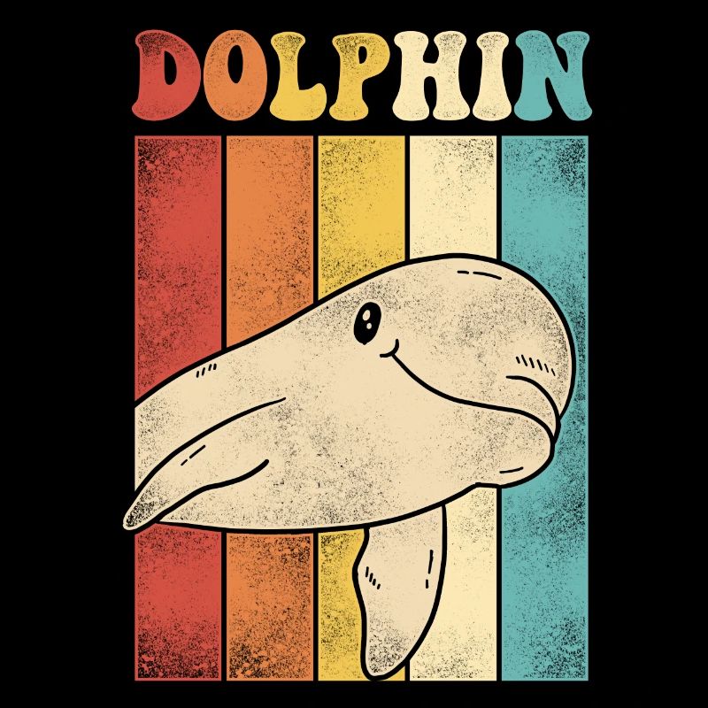 Dolphin Retro Vintage Dolphin