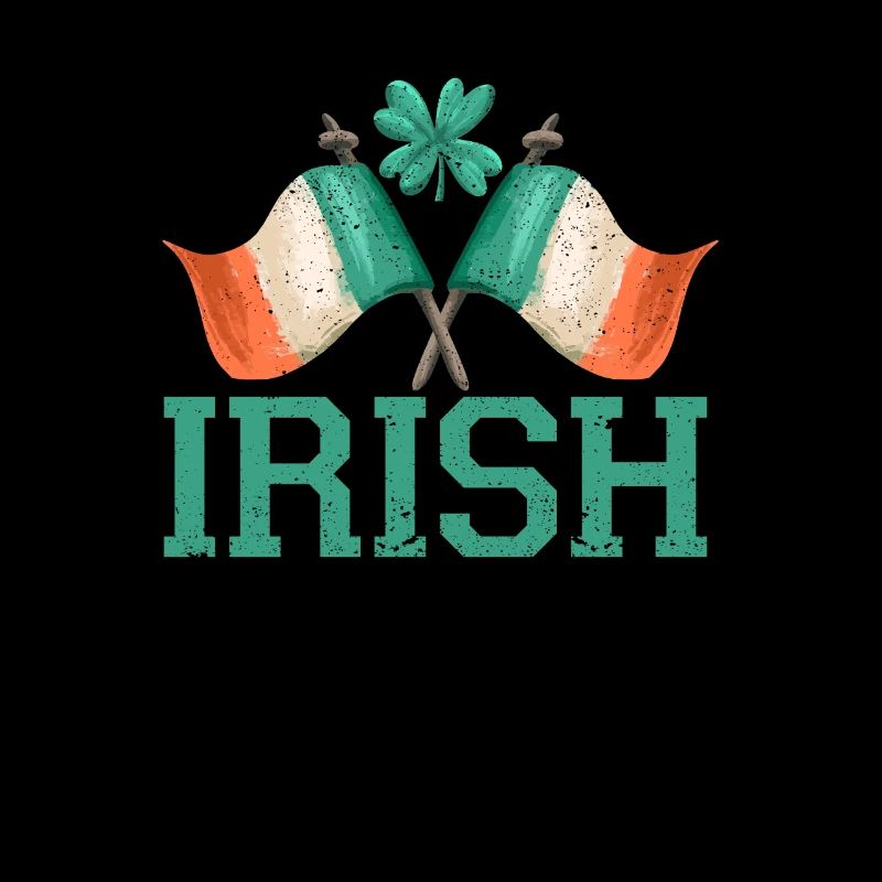 Patriotic Irish Flag Ireland Shamrock Leaf