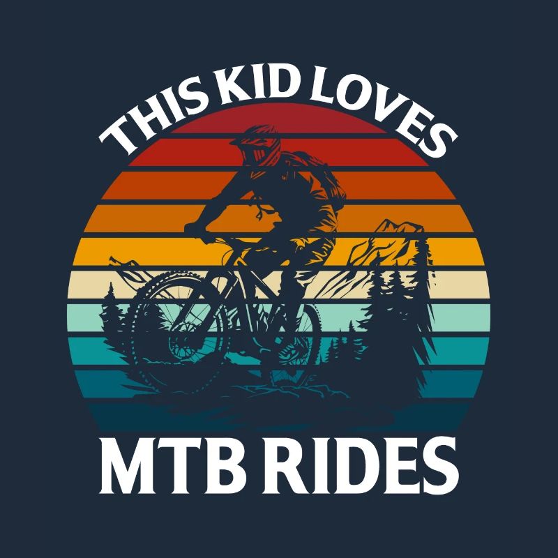 This kid loves mtb rides