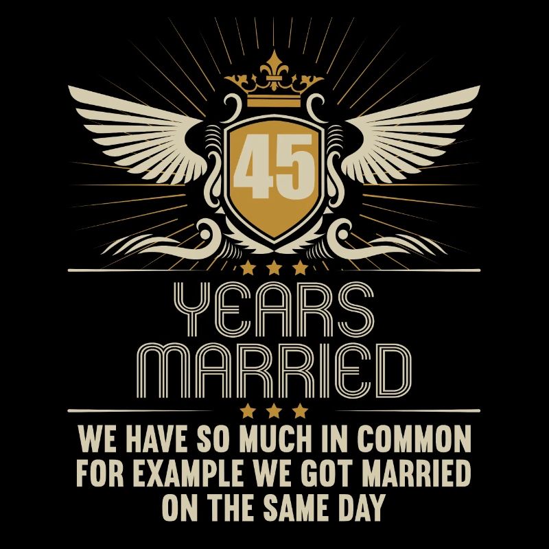 Nous avons beaucoup en commun 45e anniversaire de mariage