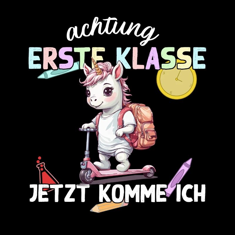 Einhorn Roller Schulstart 1. Klasse Spaß