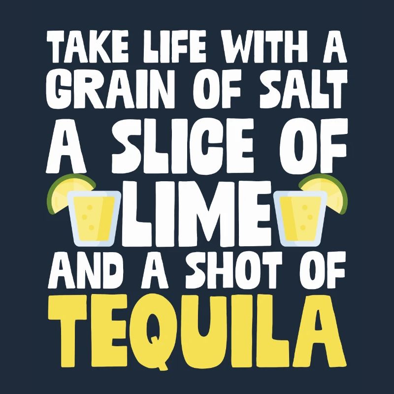 Ein Körnchen Salz, eine Scheibe Limette _ Schuss Tequila