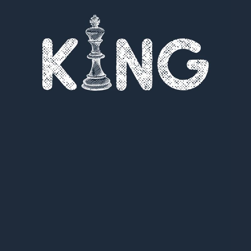 King Funny Chess Player Board Game Vintage