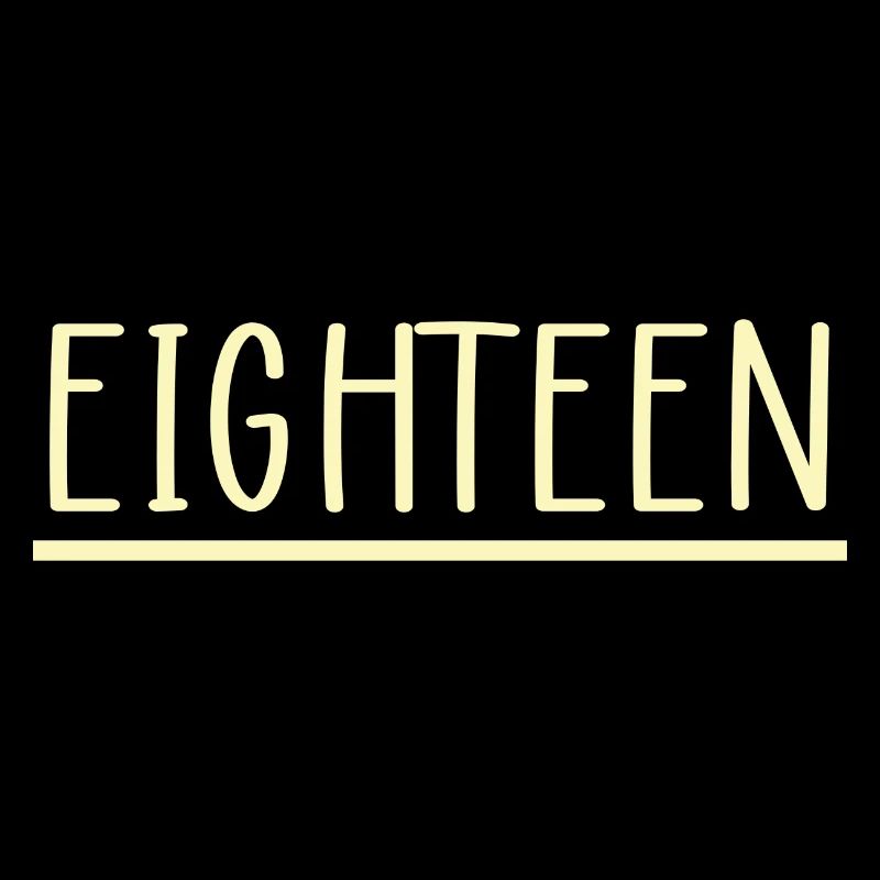 18. Geburtstag Eighteen Geschenk