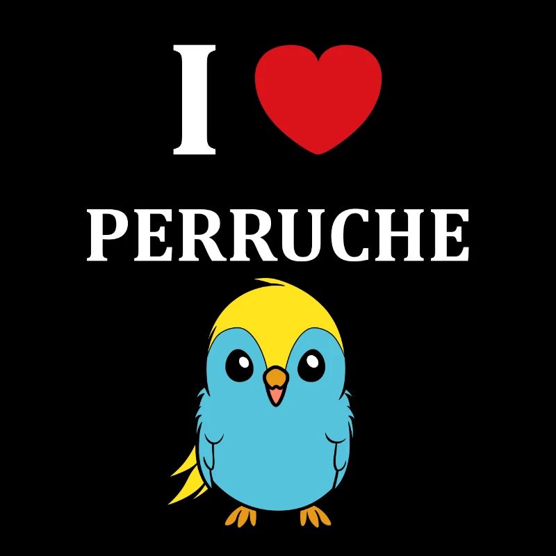 Oiseaux perruches humour petite perruche