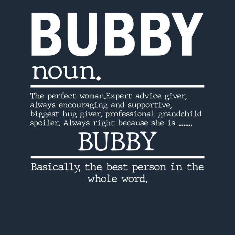 Lustige Bubby Definition Oma Muttertag