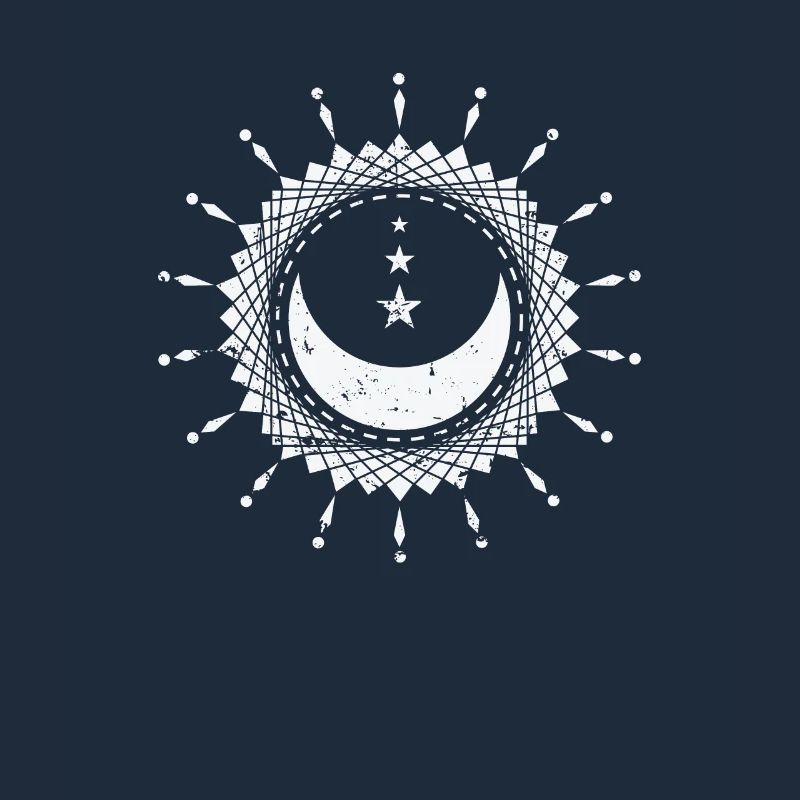 Moon with Shapes Night Sky Globe