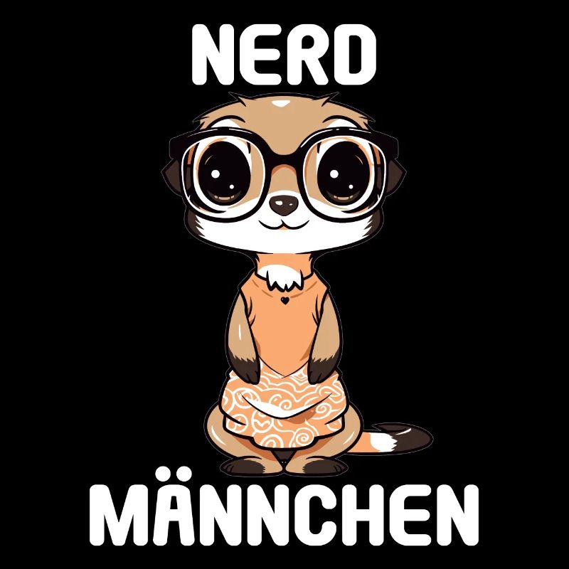 Nerdmännchen Junge Jungen Erdmännchen Nerdy Nerd