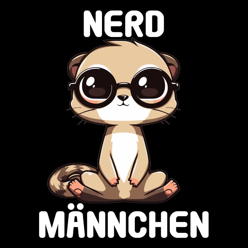 Nerdmännchen Junge Jungen Erdmännchen Nerdy Nerd