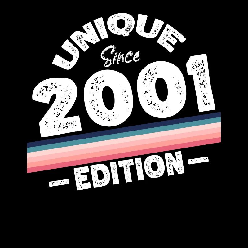 Unique seit 2001 Edition Geburtstag Vintage 2001
