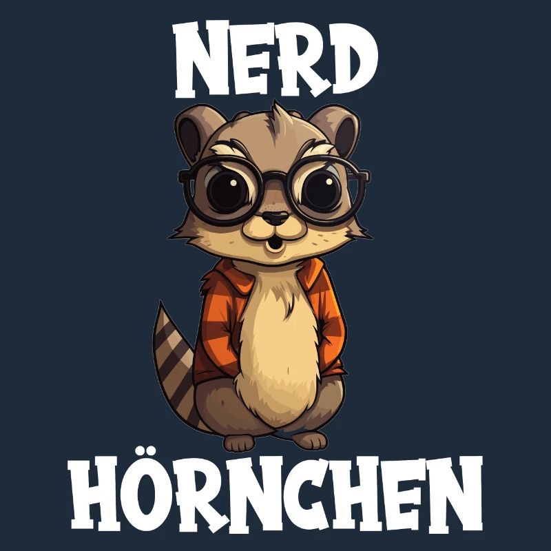 Nerdhörnchen Junge Jungen Erdhörnchen Nerdy Nerd