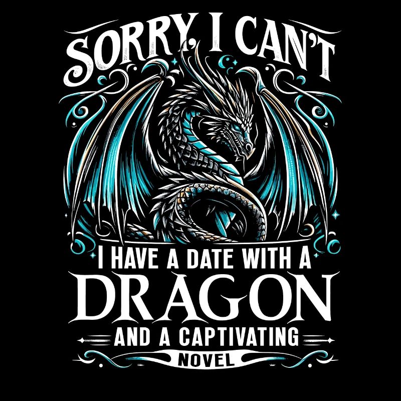 Dragon's Book - Drachen Buch Leser - Sorry I can't