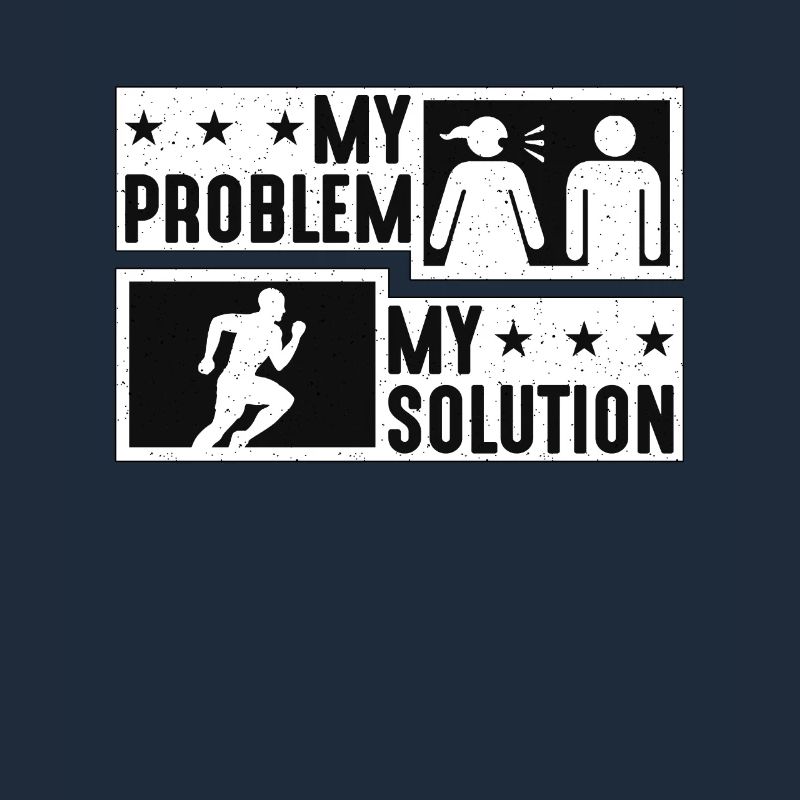 Trail Runner My Problem My Solution Pictogram Dad