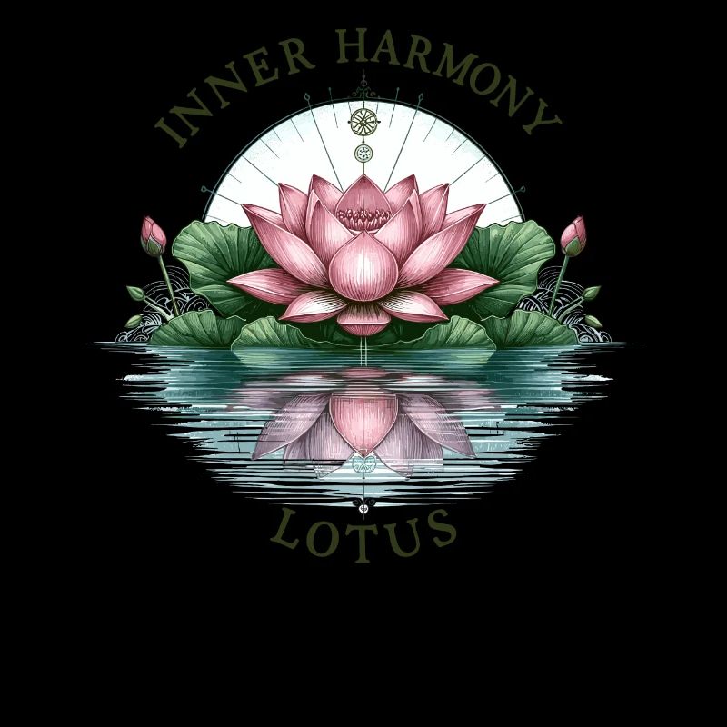Inner Harmony Lotus - Eau sereine et design de fleurs