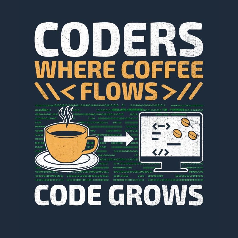Kaffee-Codierung Programmierer Programmierer Entwickler Nerd Coff