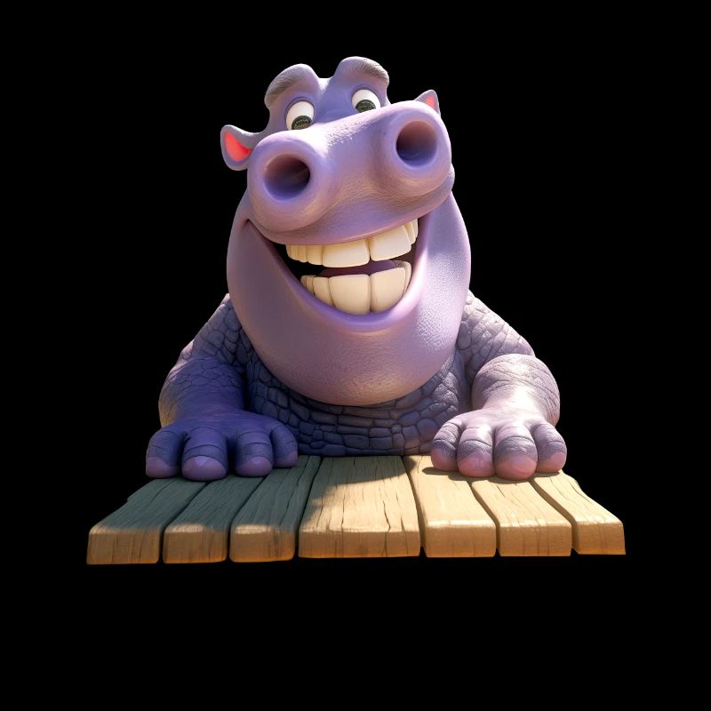 Hippo Hippo Papa Hippopotame Cool Hippo
