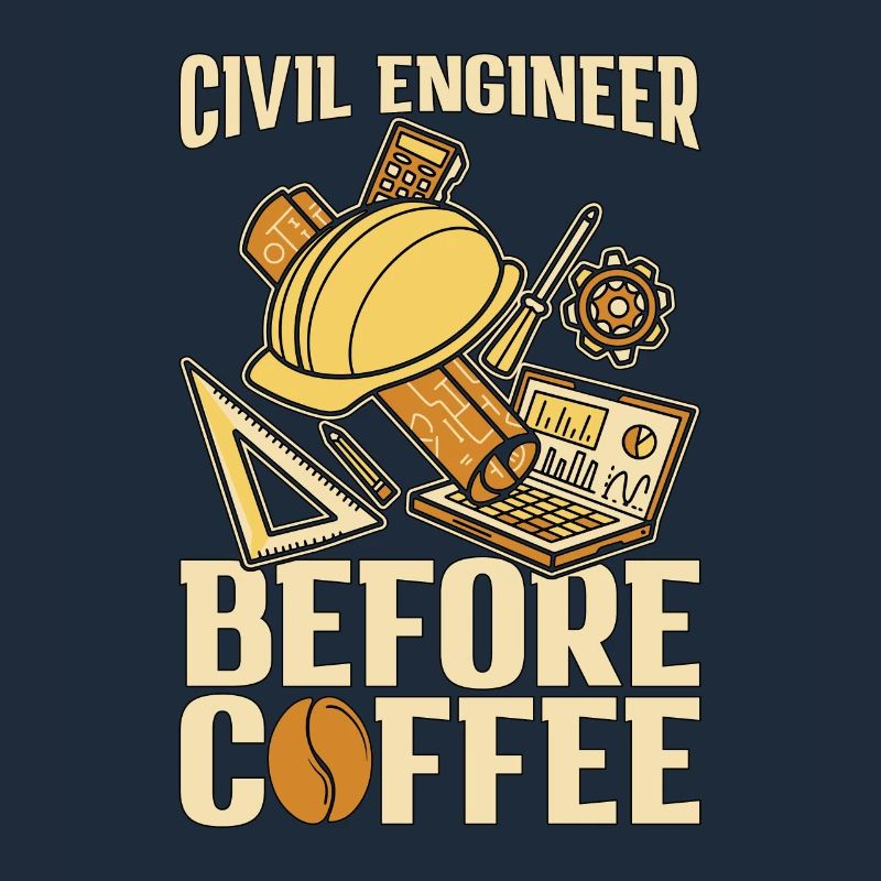 Civil Engineer Before Engineering Coffee Lover