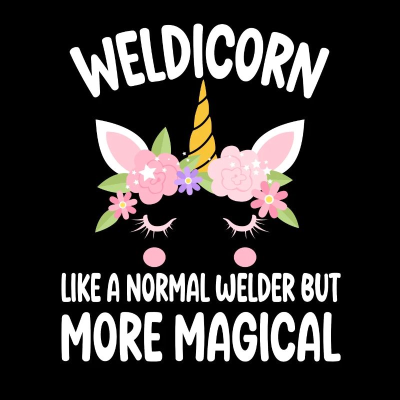 Weldicorn soudage comme un cadeau de fille soudeuse normale