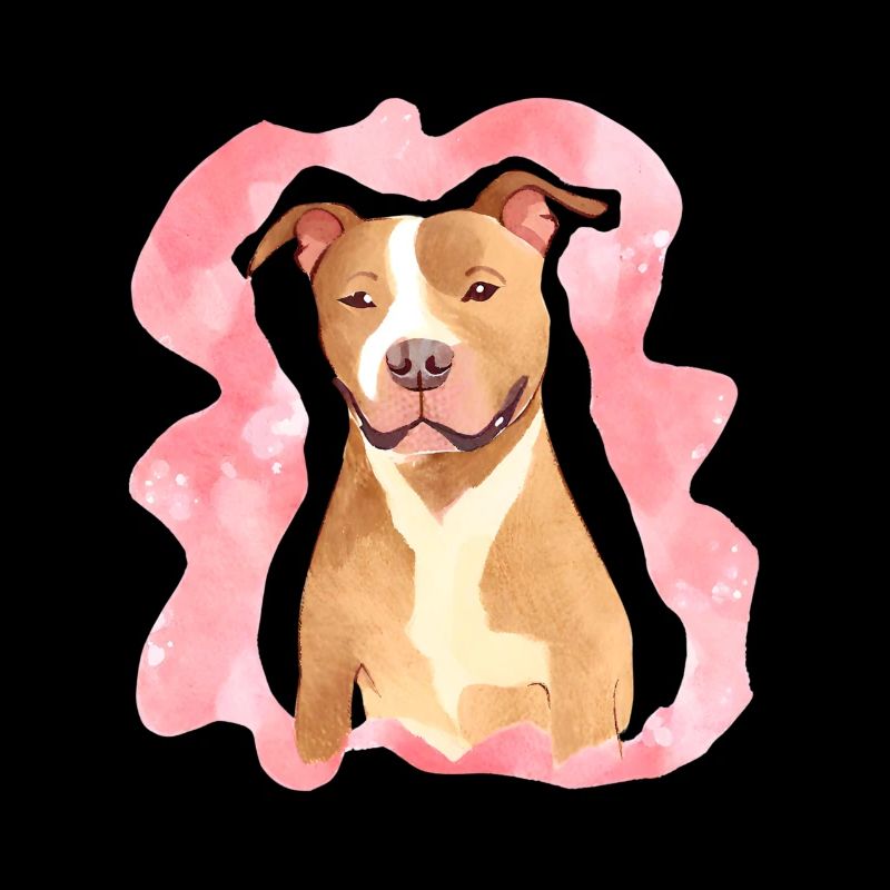 Aquarelle de Pitbull